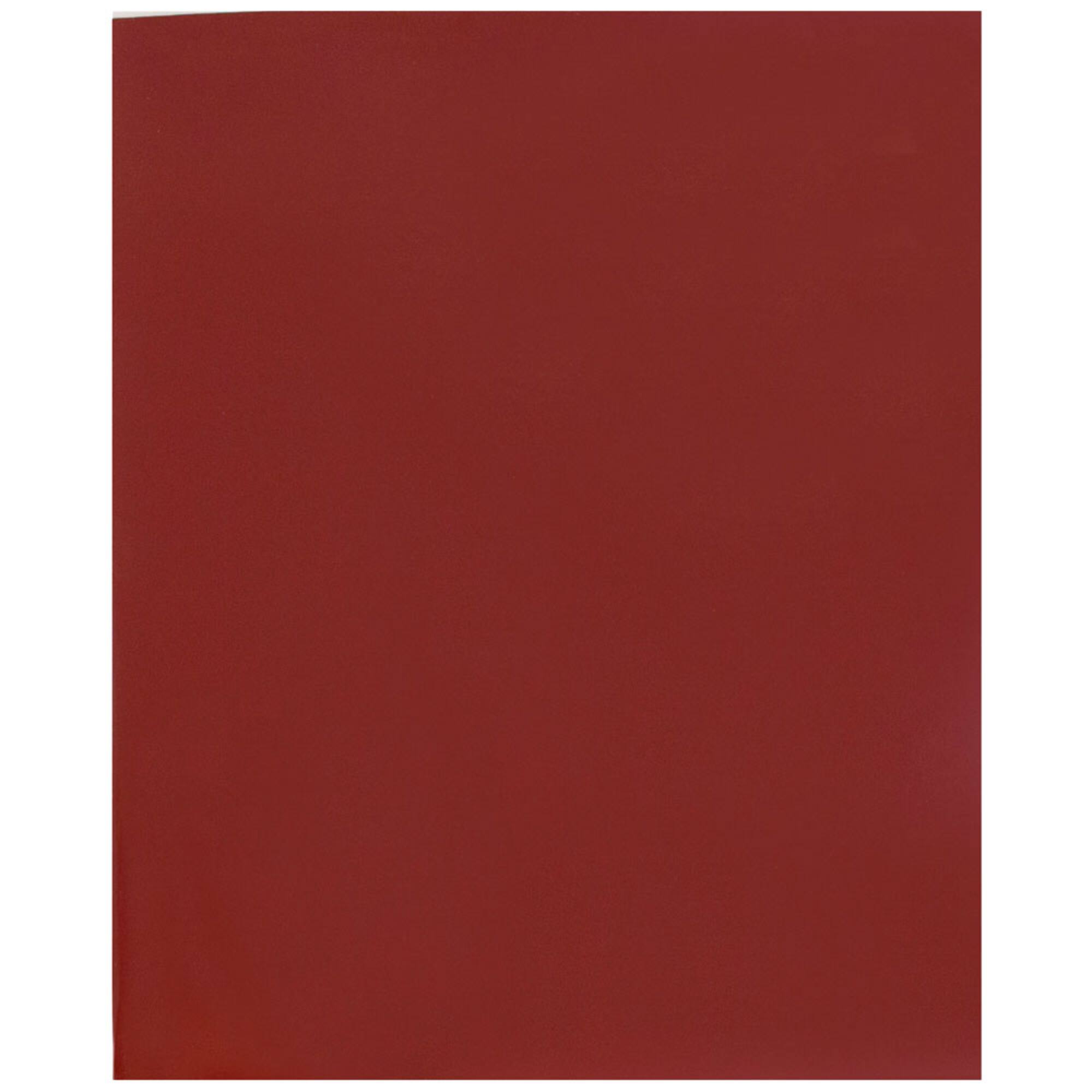 JAM Paper Maroon Glossy 2-Pocket Folders, 6ct.